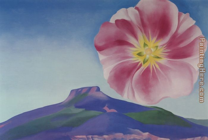 Hollyhock Pink With Pedernal 1937